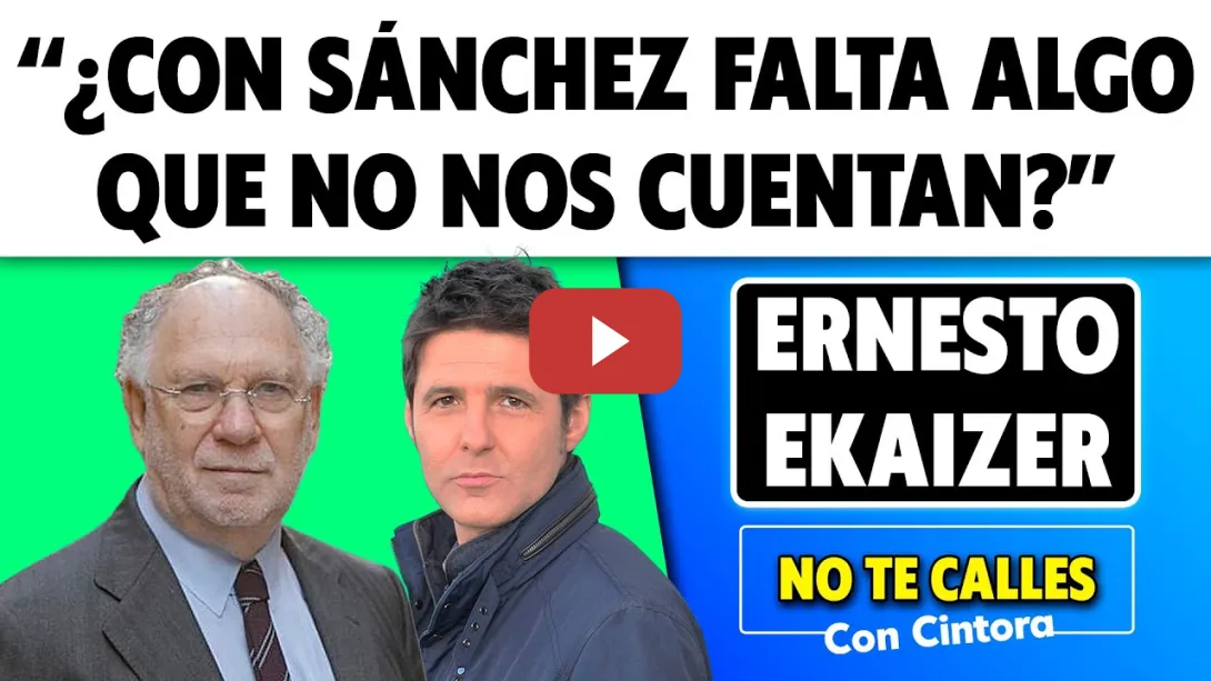 Embedded thumbnail for Algo que aún no sabemos sobre las razones de Sánchez pensando si se va. Ekaizer y Cintora