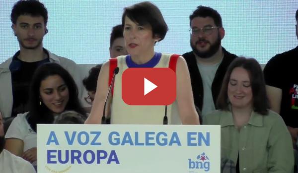 Embedded thumbnail for Ana Pontón «Imos conseguir darlle a Galiza un escano galego con máis forza, un escano de país»