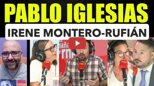 Embedded thumbnail for El demoledor análisis de Pablo Iglesias sobre Rufián-Irene Montero y qué harán IU y Más Madrid.