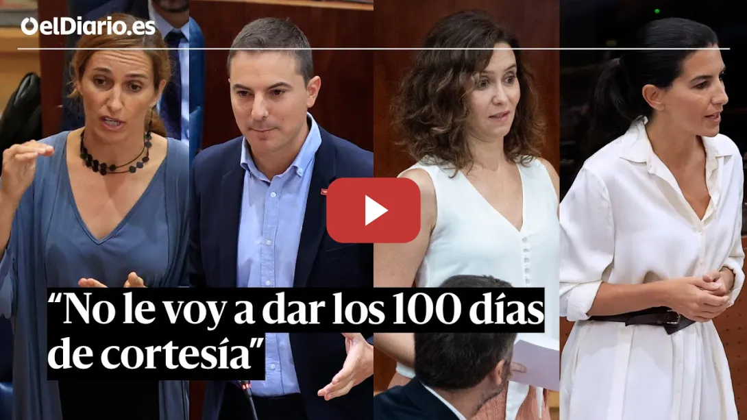 Embedded thumbnail for Primera sesión de control en la Asamblea de Madrid: &quot;Más Madrid no le va a dar 100 días de cortesía&quot;