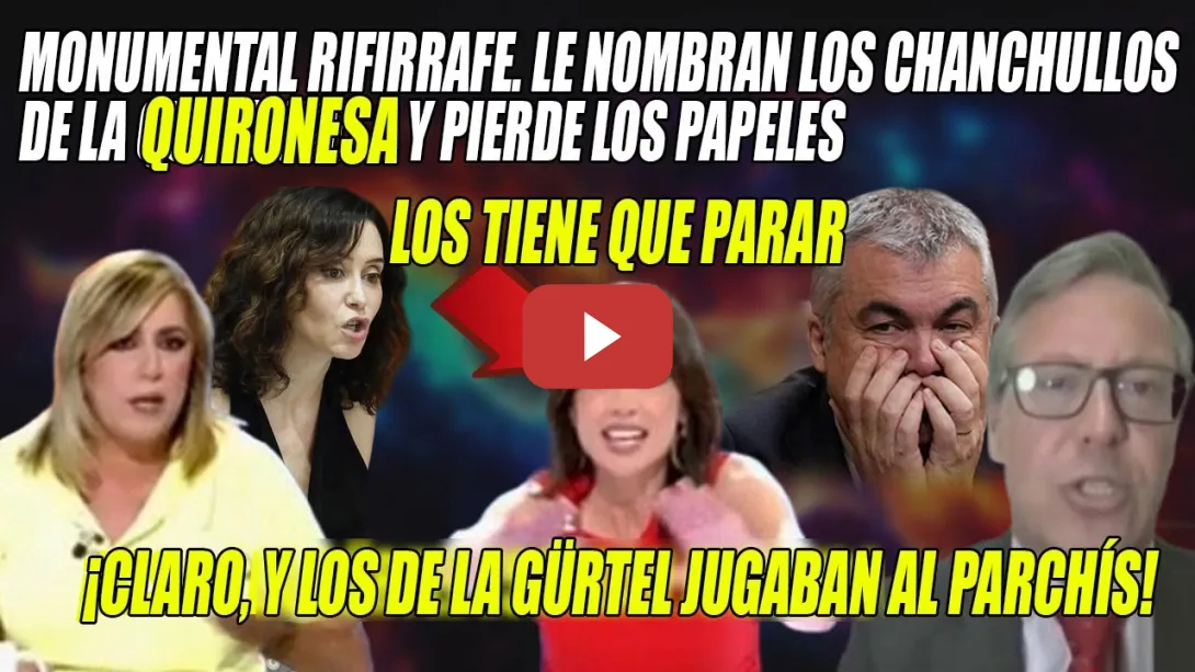 Embedded thumbnail for BRONCA🔥Susana Díaz SE COME a Serrano🔥PIERDE FORMAS al ESCUCHAR CHANCHULLOS de Ayuso🔥VUELVE A x OTRA!