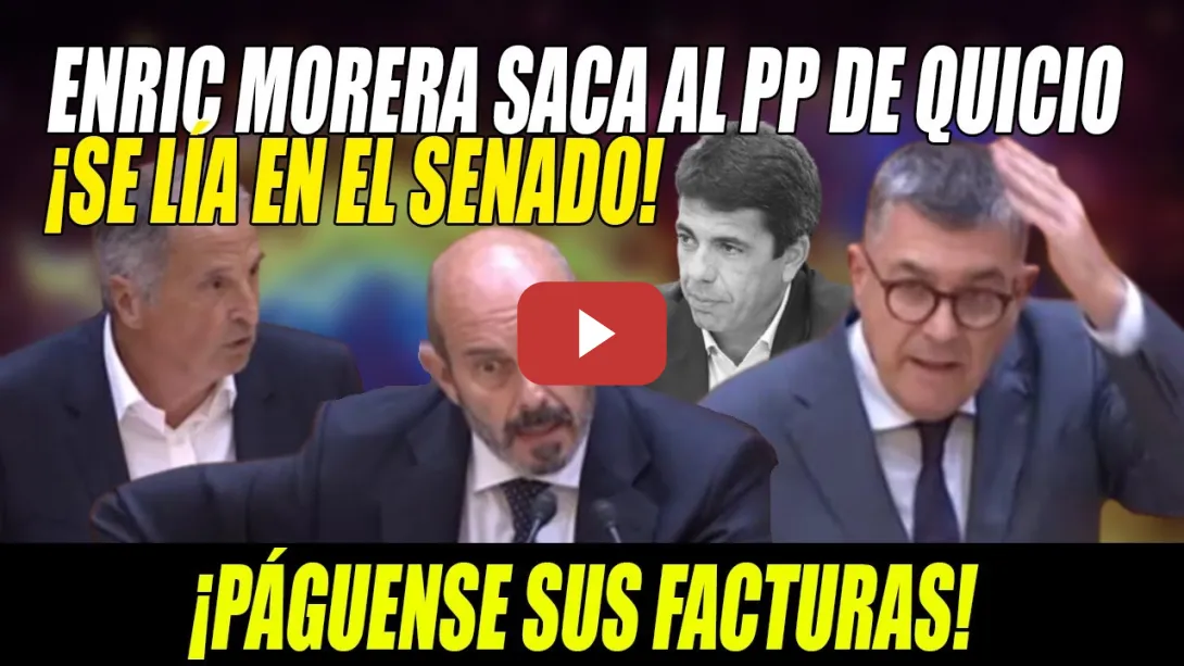 Embedded thumbnail for ¡BRONCA!💢E.Morera SACA al PP de QUICIO y PRESIDENTE PEPERO CENSURA💢La UCO no puede MARCAR la AGENDA!