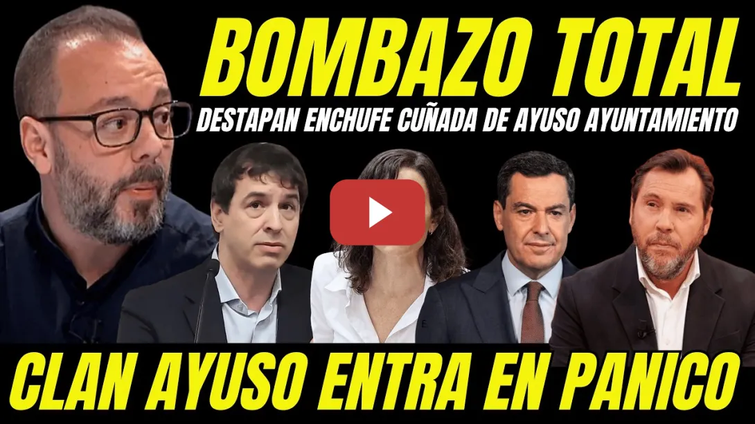 Embedded thumbnail for DESTAPAN A LA CUÑADA ENCHUFADA DE AYUSO AYUNTAMIENTO "HERMANA BONILLA PILLADA" HIPOCRESIA DEL PP