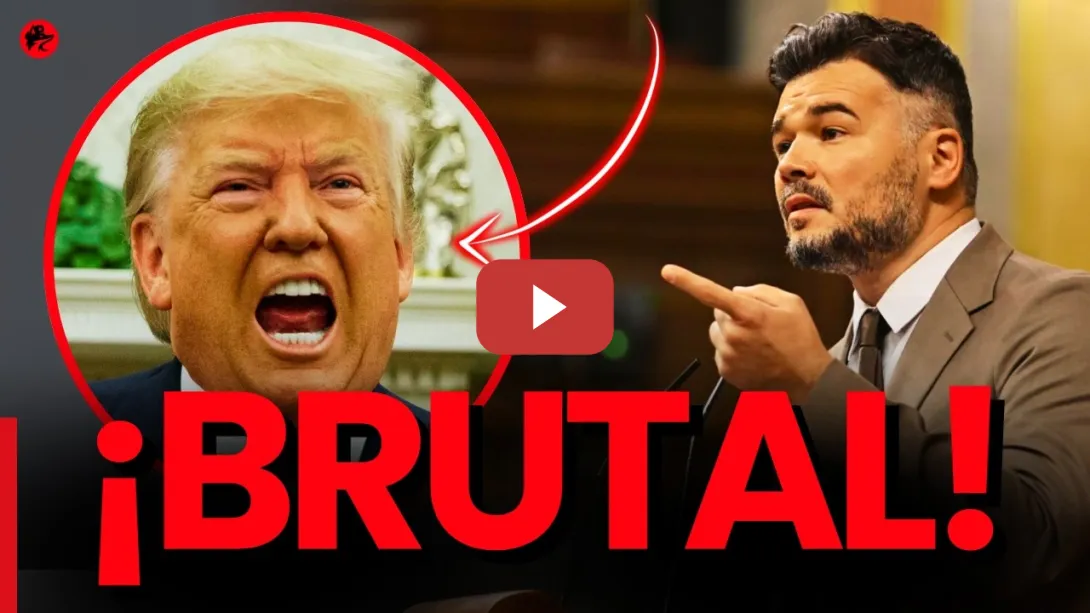 Embedded thumbnail for Rufián DESTROZA a Trump con una definición de solo 1 minuto