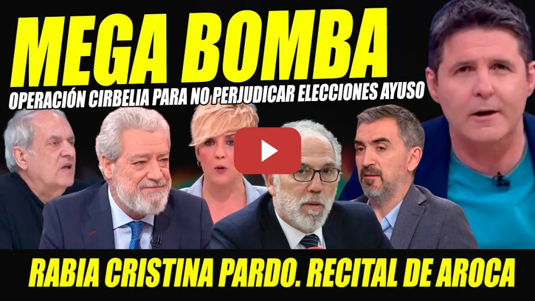 Embedded thumbnail for ALERTA ROJA: DESTAPAN OPERACIÓN CIRBELIA PARA NO PERJUDICAR ELECCIONES AYUSO RETRASANDO JUICIO NOVIO