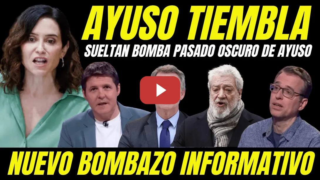 Embedded thumbnail for PERIODISTA DESTAPA PASADO DE AYUSO "AGRESIÓN SEXUAL, AMENAZAS Y TRAMA MAFIOSA EMPRESARIAL"