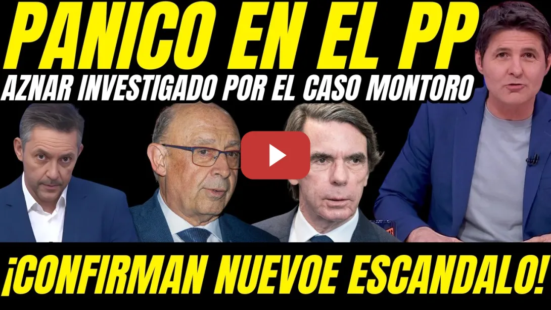 Embedded thumbnail for 💥 ¡BOMBA AZNAR! INVESTIGADO POR VÍNCULOS EN CASO MONTORO: ¡35.000 EUROS Y FAVORES EN HACIENDA!