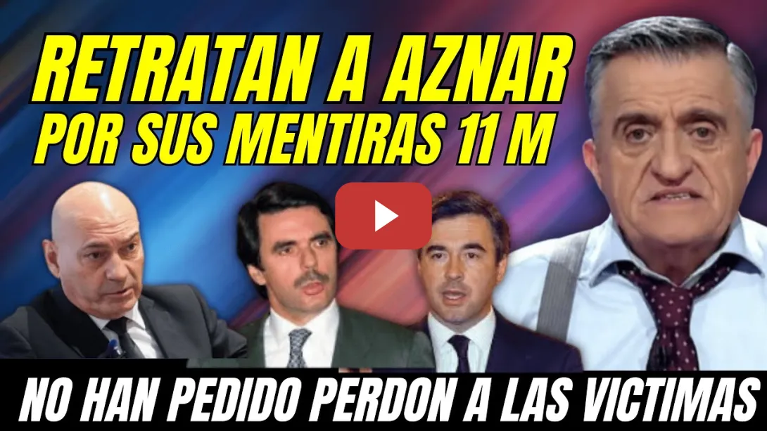 Embedded thumbnail for ¡ANIVERSARIO 11 M!, EL GRAN WYOMING DESTROZA a AZNAR por sus MENTIRAS y MANIPULACIONES