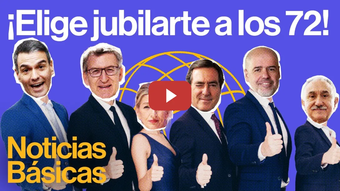Embedded thumbnail for El bipartidismo aprueba la jubilación a los 72 años para trabajadores con menos cotizaciones | NB
