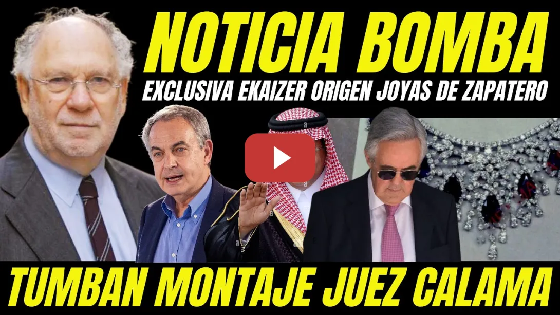 Embedded thumbnail for EXCLUSIVA EKAIZER JOYAS ZAPATERO REVIENTA AL JUEZ CALAMA MONTAJE JUDICIAL Y DEMUESTRA INOCENCIA
