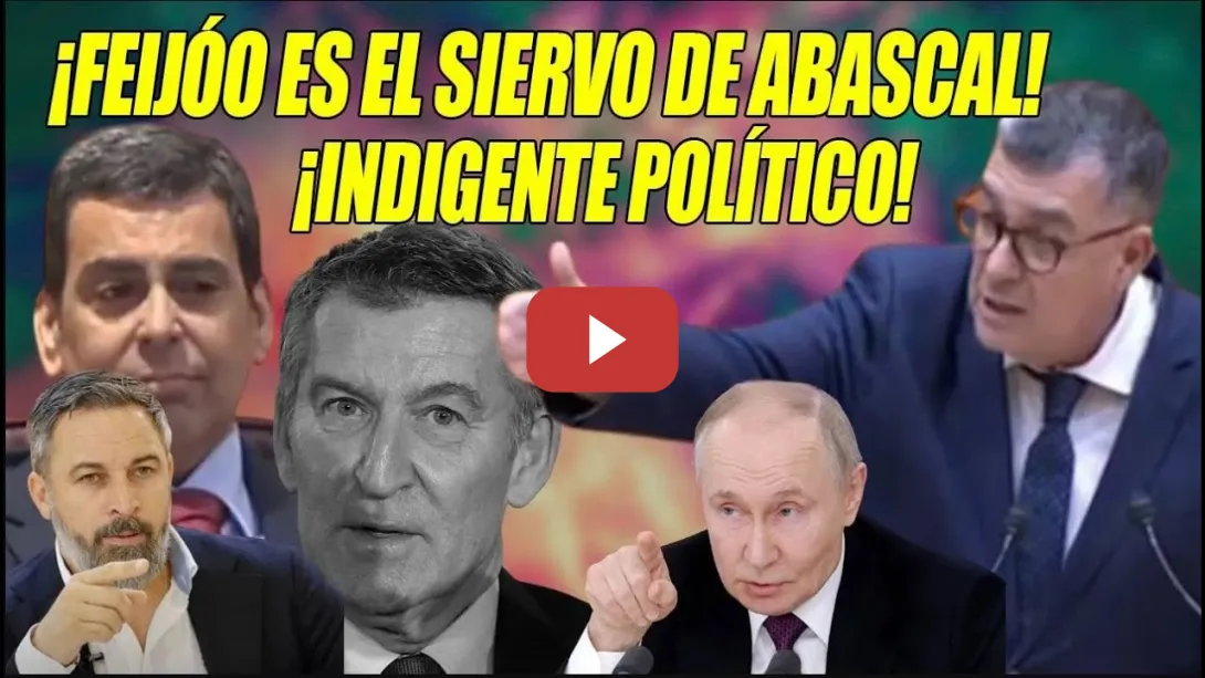 Embedded thumbnail for ¡INDIGENTE POLÍTICO!⚡Morera ENCENDIDO ARRINCONA a Feijóo, SIERVO de Abascal y MINDUNDI q no MANDA⚡