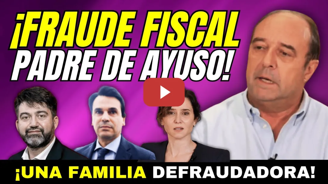Embedded thumbnail for ¡BOOM! - RECUERDAN AL PADRE DEFRAUDADOR DE AYUSO - ¿MISMA CAUSALIDAD QUE SU NOVIO?