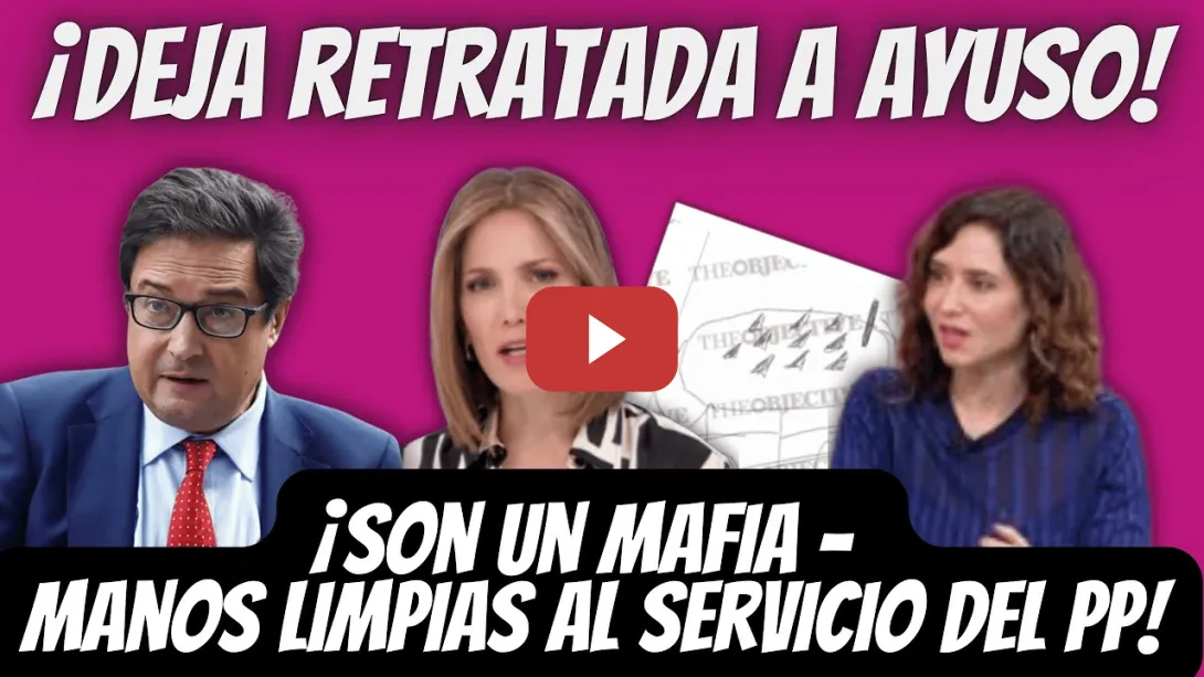 Embedded thumbnail for RETRATA a AYUSO y su MAFIA - MANOS LIPMPIAS al SERVICIO del PP  - DIBUJOS de ALBERTO QUIRÓN