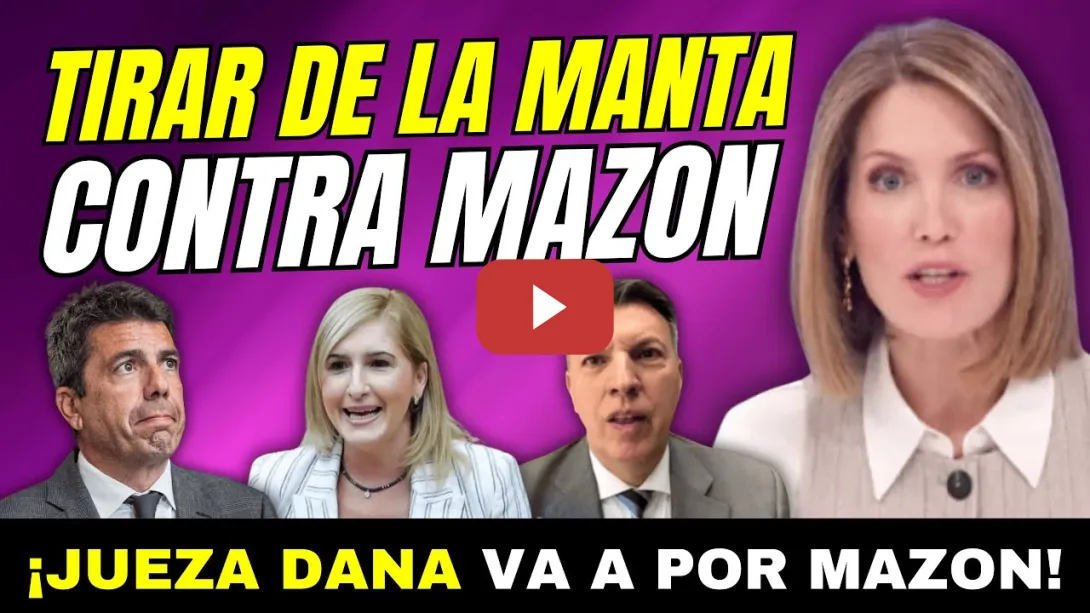 Embedded thumbnail for JUEZA DE LA DANA BUSCA QUE SALOMÉ PRADA ACUSE A MAZÓN PARA IMPUTARLE - SILVIA INTXAURRONDO