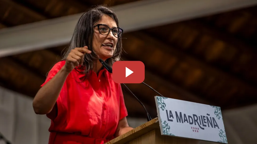 Embedded thumbnail for &quot;La elección es sencilla: o hay derechos o hay negocio&quot; | Manuela Bergerot en La Madrileña