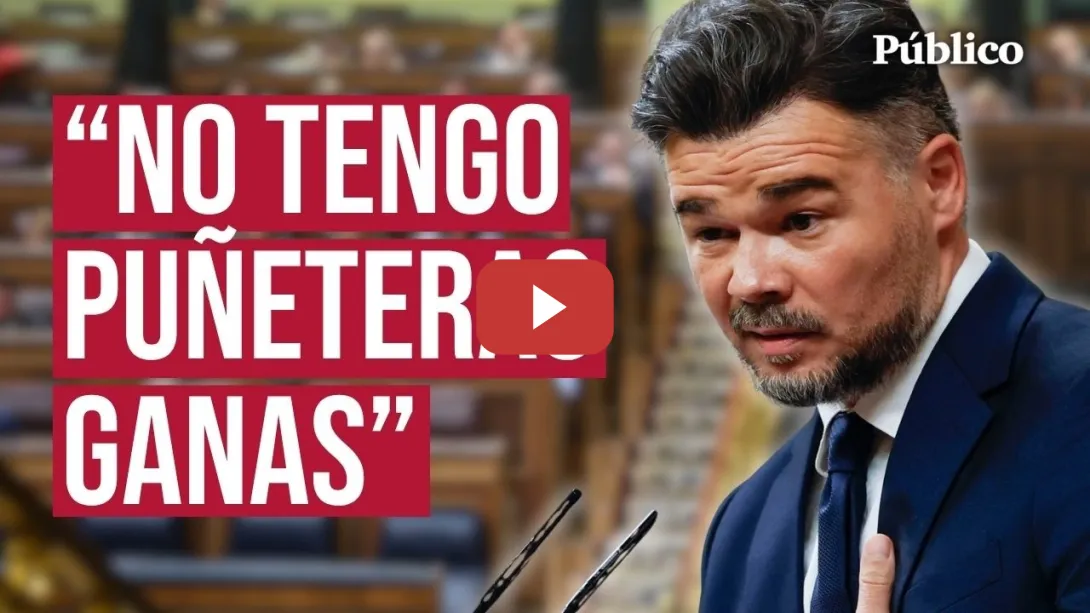 Embedded thumbnail for El TAJANTE discurso de RUFIÁN en el Congreso: "La derecha tiene intereses. La izquierda, principios"