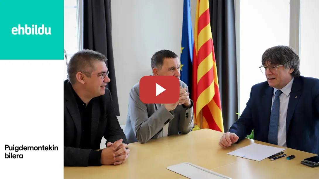 Embedded thumbnail for Arnaldo Otegi eta Gorka Elejabarrieta Carles Puigdemontekin bildu dira Waterloon