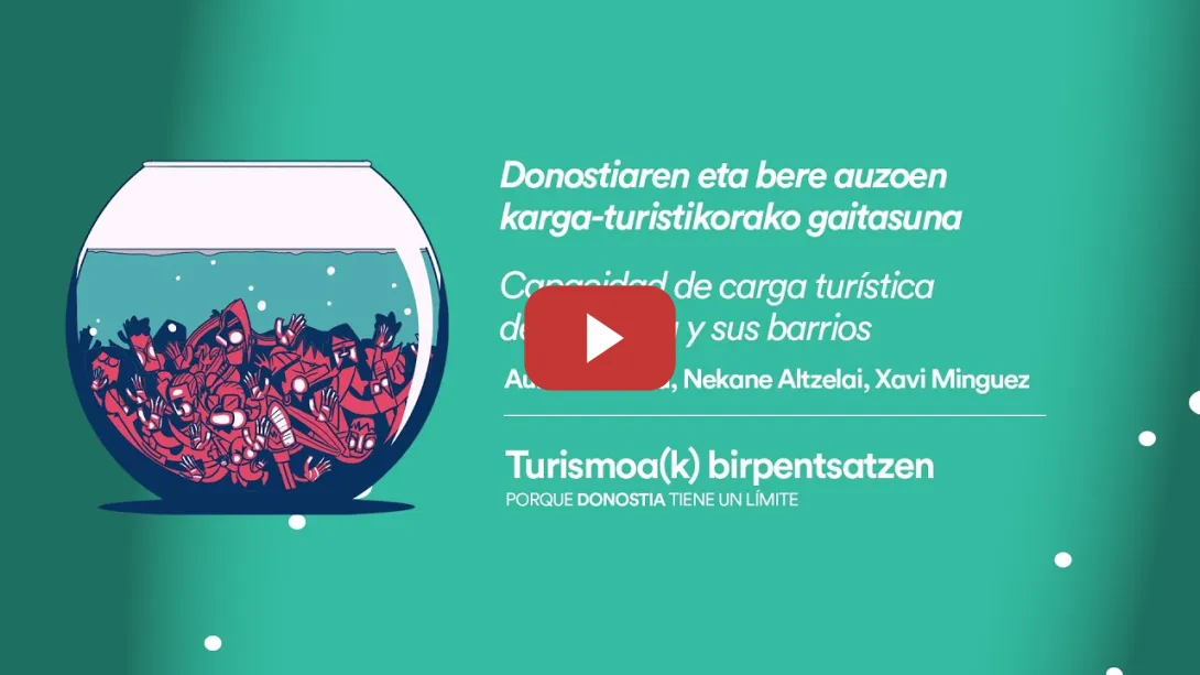 Embedded thumbnail for TURISMOA(K) BIRPENTSATZEN | Donostiaren eta bere auzoen karga turistikorako gaitasuna