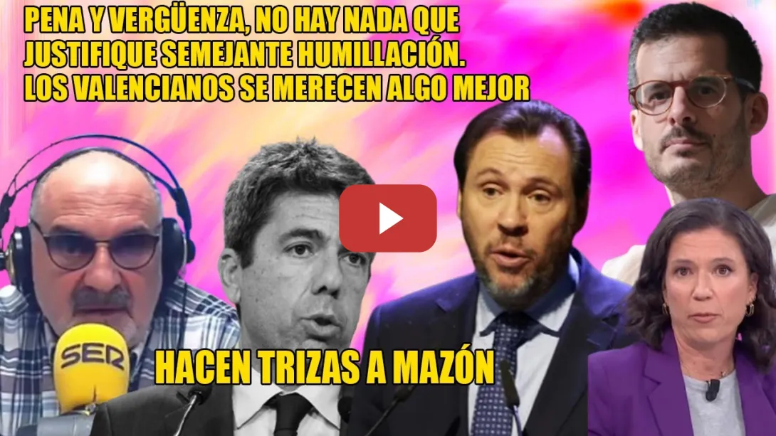 Embedded thumbnail for URGENTE🛑&quot;¿Se pagó ALC0H0L, algo q no estaba en la MESA?&quot; Hacen TRIZAS a Mazón, Puente, Losada, Rico