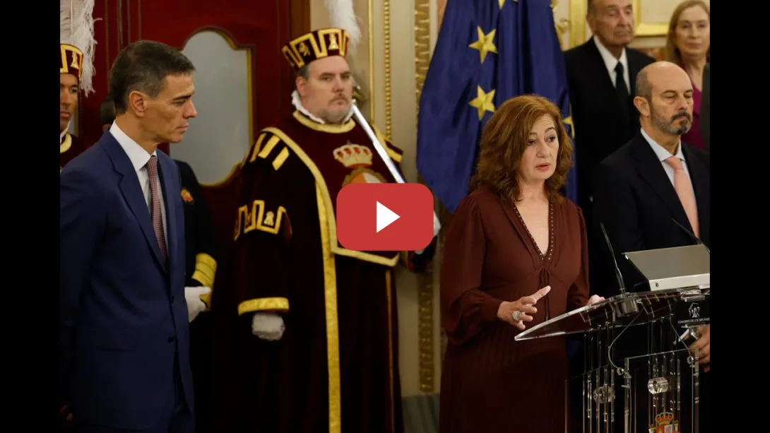 Embedded thumbnail for Francina Armengol aboga por adaptar la Constitución a la diversidad territorial de España