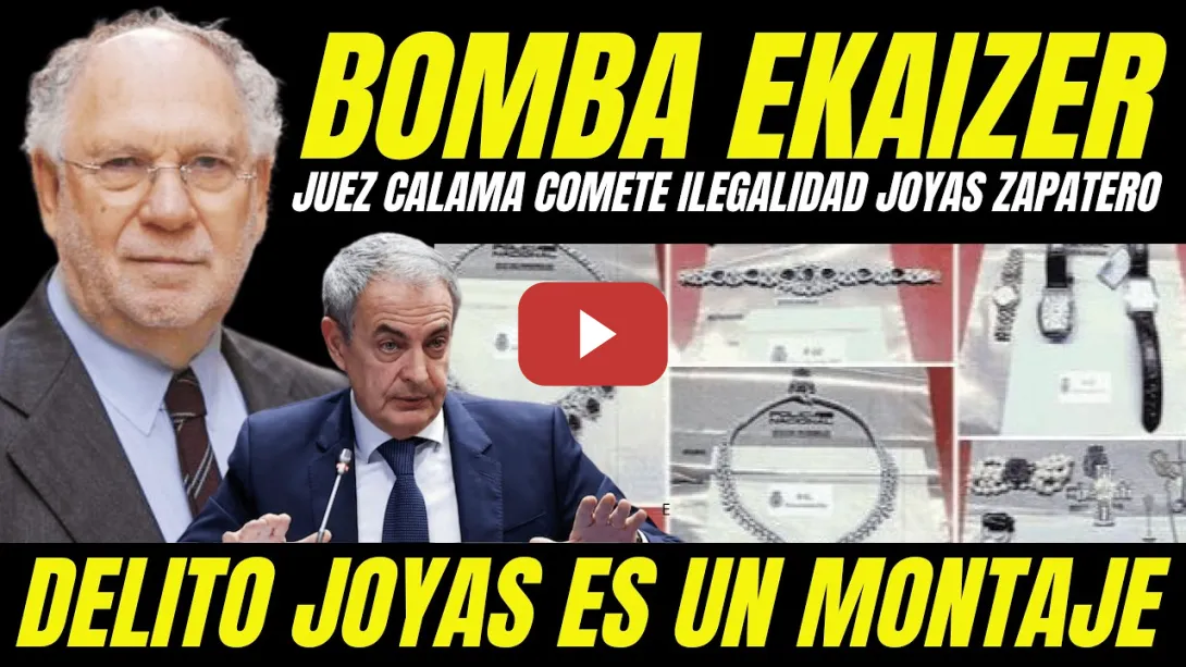 Embedded thumbnail for EXCLUSIVA EKAIZER JOYAS ZAPATERO "ACUSA AL JUEZ CALAMA DE PARCIALIDAD Y DE COMETER IRREGULARIDAD"