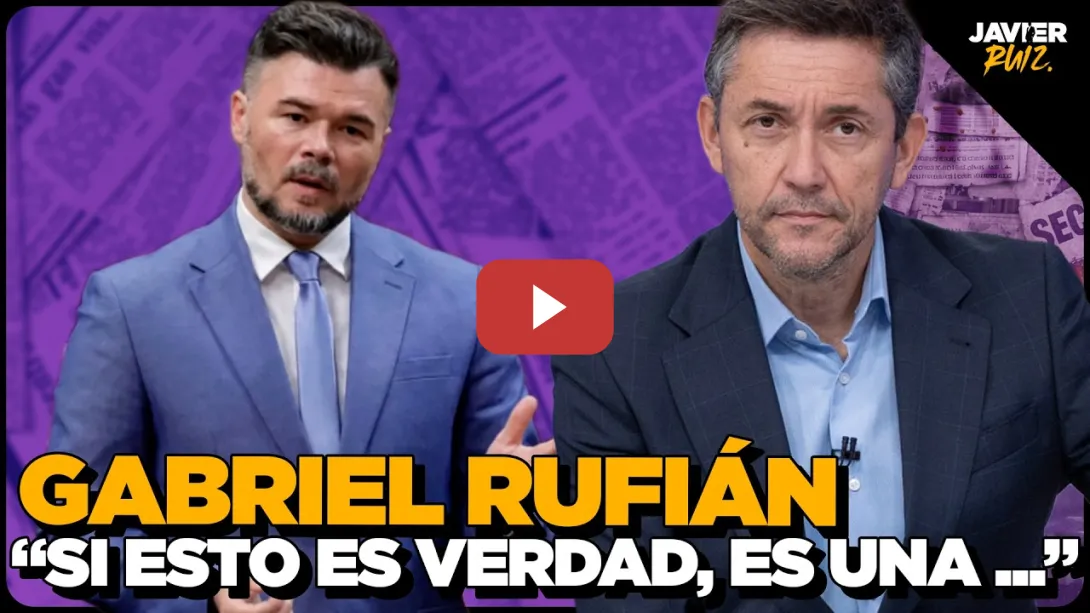 Embedded thumbnail for "Esto no existiría si Zapatero no fuera un enorme activo electoral" | ENTREVISTO A GABRIEL RUFIÁN