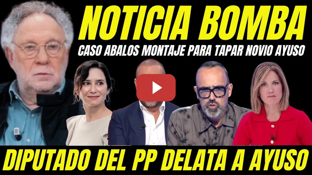 Embedded thumbnail for DIPUTADO DEL PP DELATA A AYUSO "RECONOCE QUE CASO ALDAMA ES MONTAJE TAPAR CORRUPCIÓN NOVIO DE AYUSO