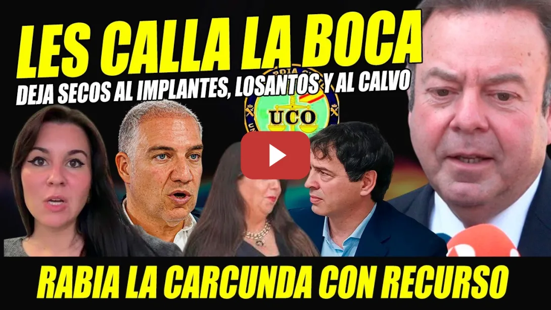 Embedded thumbnail for CARCUNDA EN PÁNICO TRAS LECCIÓN ABOGADO HERMANO SÁNCHEZ RECURSO. LOSANTOS, BENDODO POR LOS SUELOS