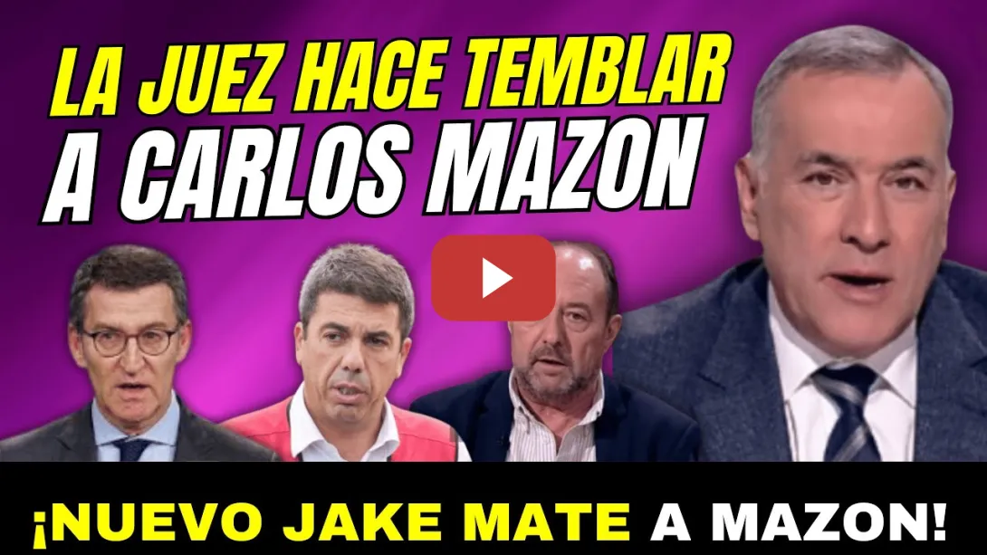 Embedded thumbnail for 💥MAZÓN TIEMBLA CON LA JUEZ &quot;DENUNCIA AEMET AUDIOS MANIPULADOS&quot; SABE QUE VAN A TIRAR DE LA MANTA