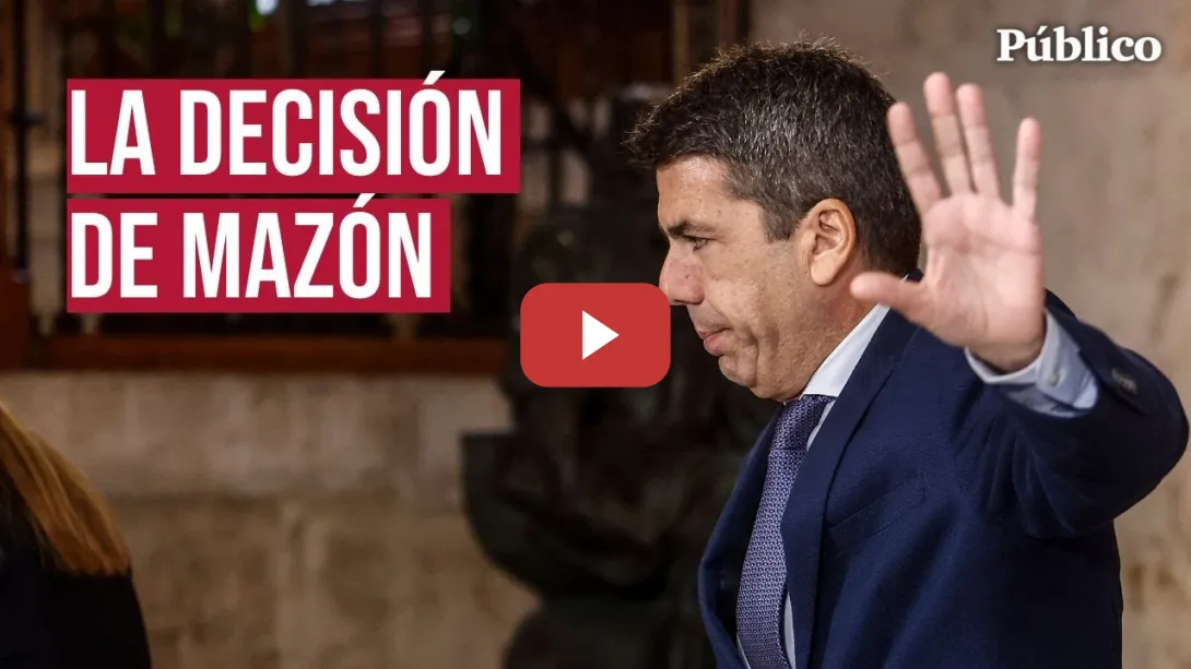 Embedded thumbnail for CARLOS MAZÓN dimite