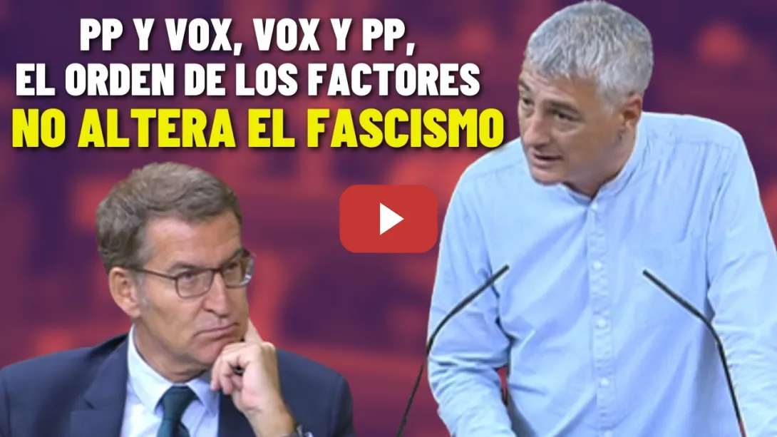 Embedded thumbnail for 🔥GRANDIOSO DISCURSO👏 de OSKAR MATUTE contra la INVESTIDURA de FEIJÓO