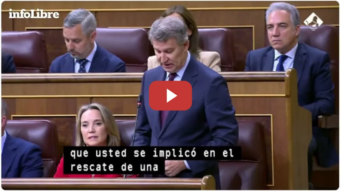 Embedded thumbnail for Feijóo acusa a Sánchez de que &quot;se implicó en el rescate de una compañía aérea&quot;
