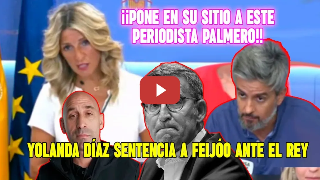 Embedded thumbnail for Periodista intenta HACERLE el LÍO a Yolanda Díaz y sale ESCALDADO 💪 SENTENCIA a Feijóo ante el rey👏