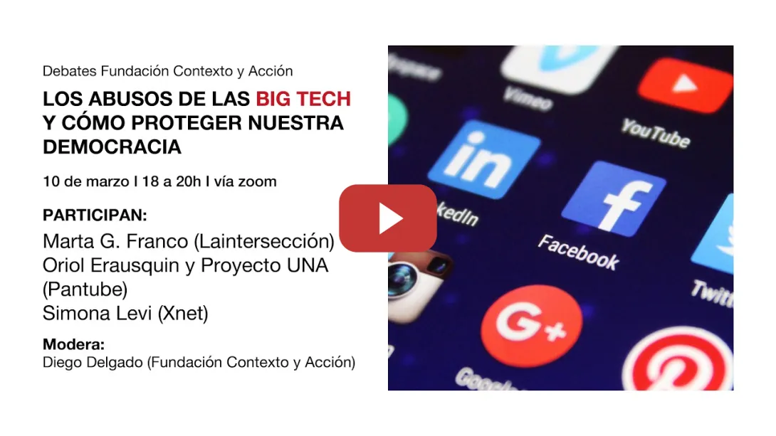 Embedded thumbnail for DEBATE: 'Los abusos de las Big Tech y cómo proteger nuestra democracia'