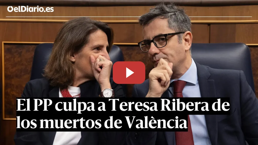Embedded thumbnail for CONGRESO: El PP culpa a TERESA RIBERA de los muertos de València en la SESIÓN DE CONTROL