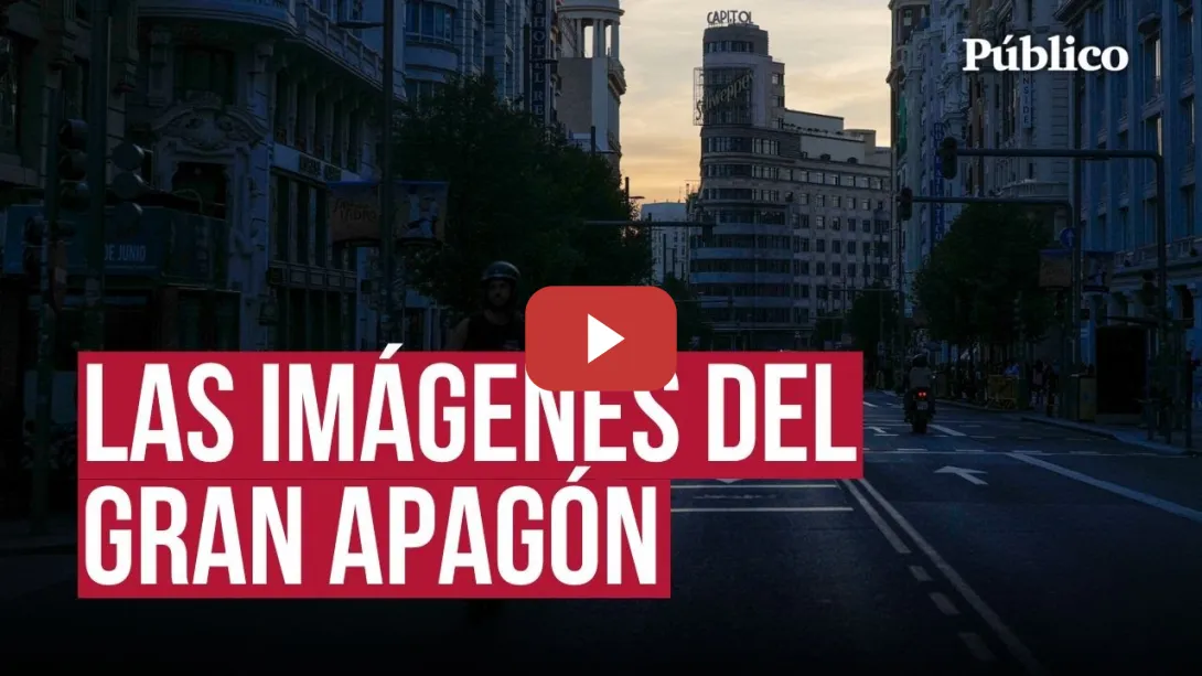 Embedded thumbnail for Los primeros momentos del apagón en Madrid