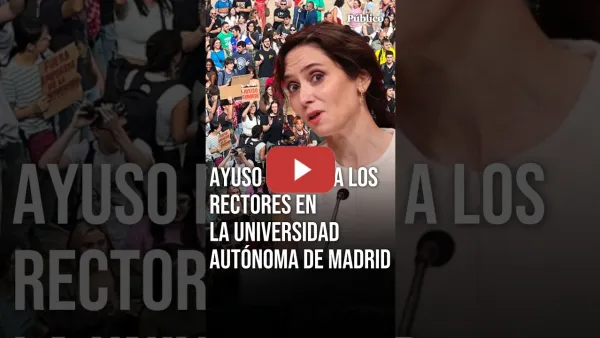 Embedded thumbnail for ESTE es el MENSAJE DE los estudiantes de la UAM para AYUSO: "Vete"