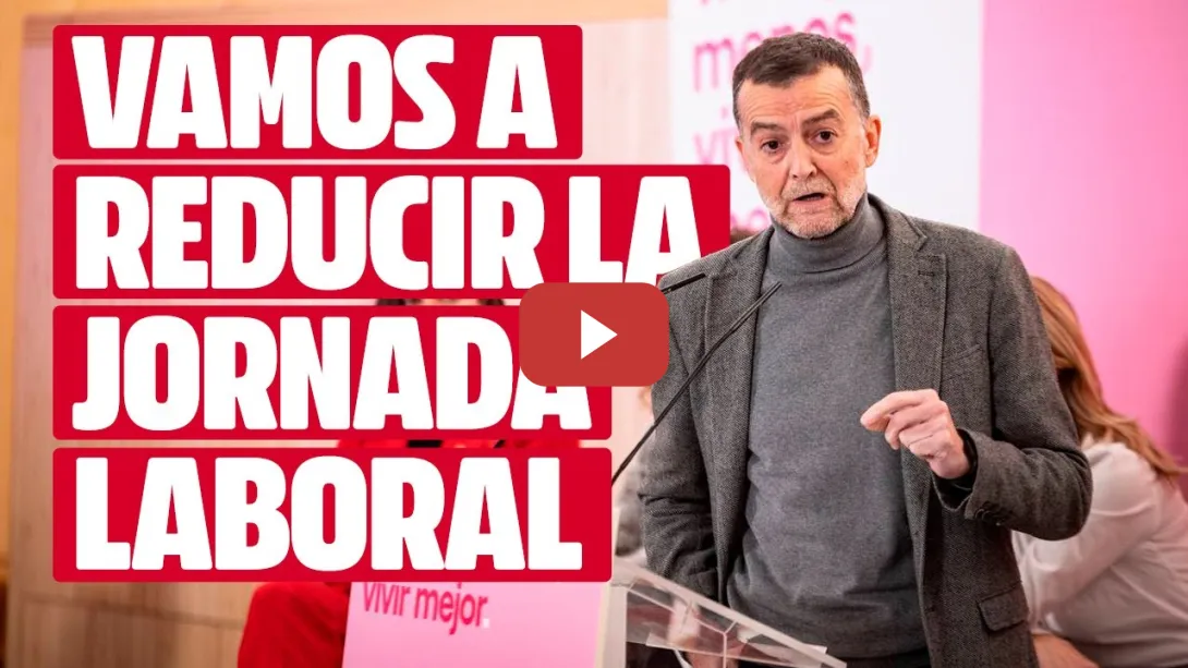 Embedded thumbnail for Cumplir los acuerdos no es una opción, es una obligación. Vamos a reducir la jornada laboral a 37,5h