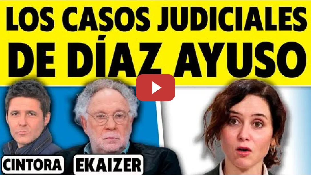 Embedded thumbnail for ¿AYUSO PUEDE LLEGAR A SER CONDENADA? REVELACIONES DE EKAIZER