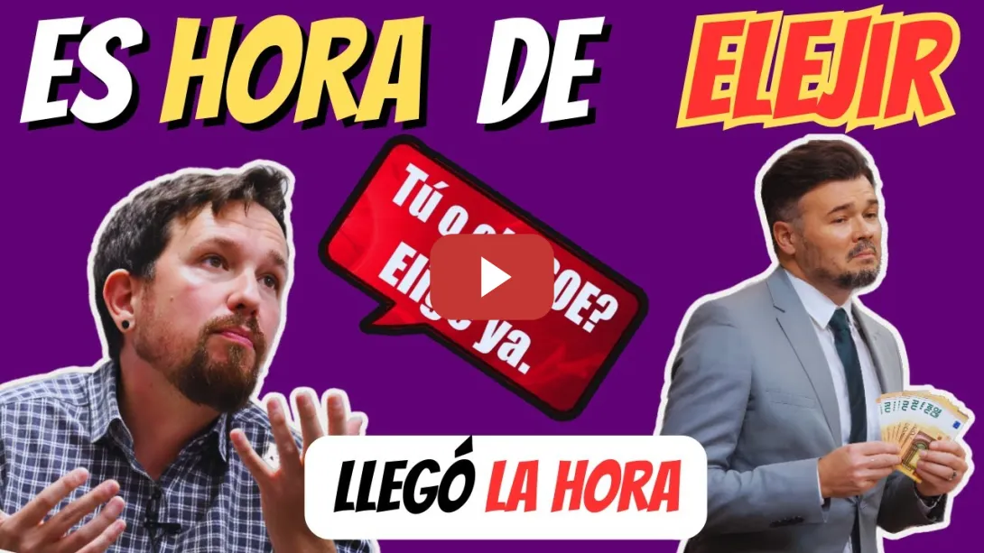 Embedded thumbnail for 🎙️🔥 Pablo Iglesias desmonta a Rufián: defender al PSOE es regalarle el poder a Vox 💥🧱🗳️