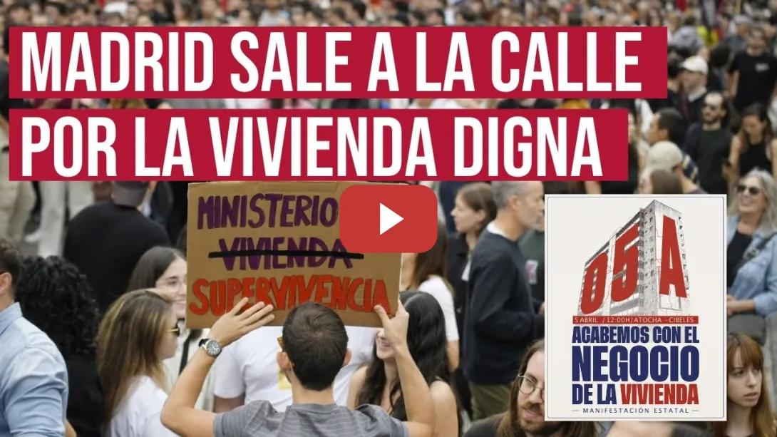 Embedded thumbnail for DIRECTO | La lucha por la vivienda digna llena las calles de Madrid