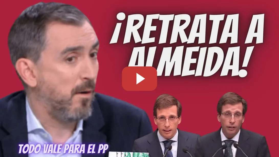 Embedded thumbnail for Ignacio Escolar &quot;LAPIDA&quot; a Martínez-Almeida y al Partido Popular - ¡Son unos  MISERABLES!