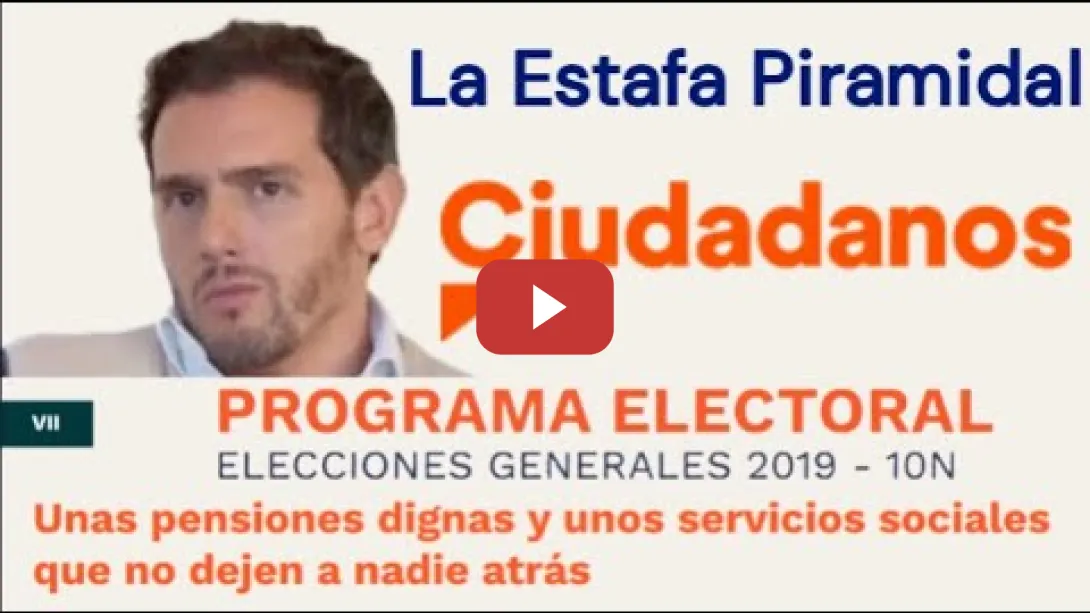 Embedded thumbnail for Albert Rivera diciendo bulos (o gilipolle*es) sobre las pensiones