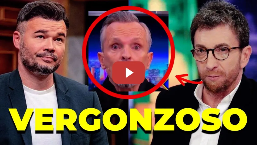 Embedded thumbnail for El discurso de Rufián que desmonta a Miguel Bosé y sus vergonzosas palabras en El Hormiguero