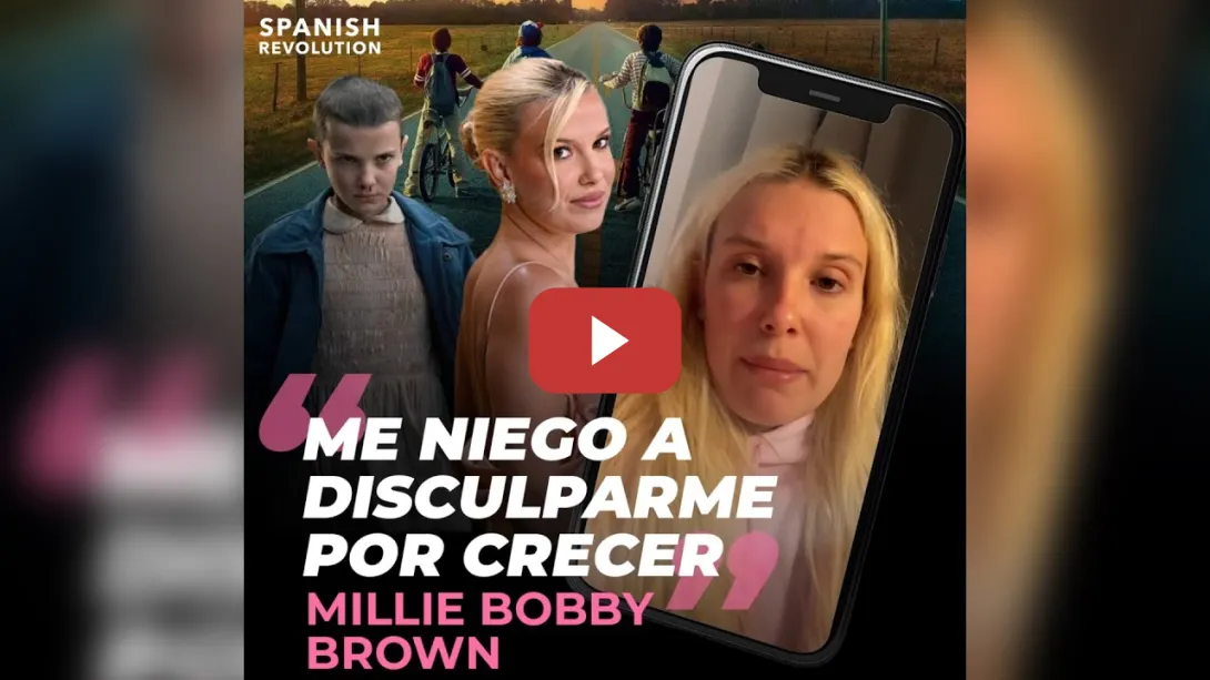 Embedded thumbnail for Disculparse por crecer: Millie Bobby Brown