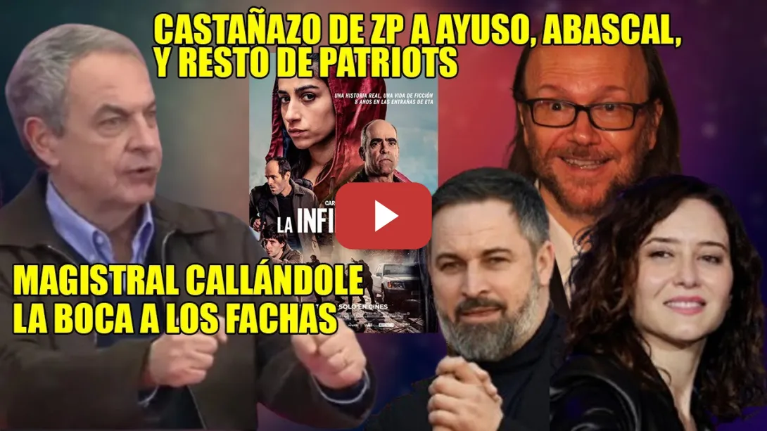 Embedded thumbnail for CASTAÑAZO de Zapatero a los PATRIOTS y MOFAS a Ayuso y Abascal👏¡Ya tardan en PEDIR TEXAS para España