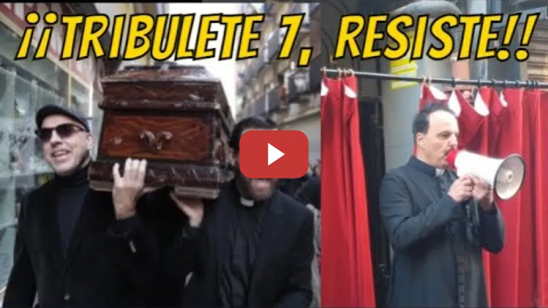 Embedded thumbnail for Entierro del Barrio de Lavapiés y el funeral del fondo buitre Elix (Familia Aguirre)