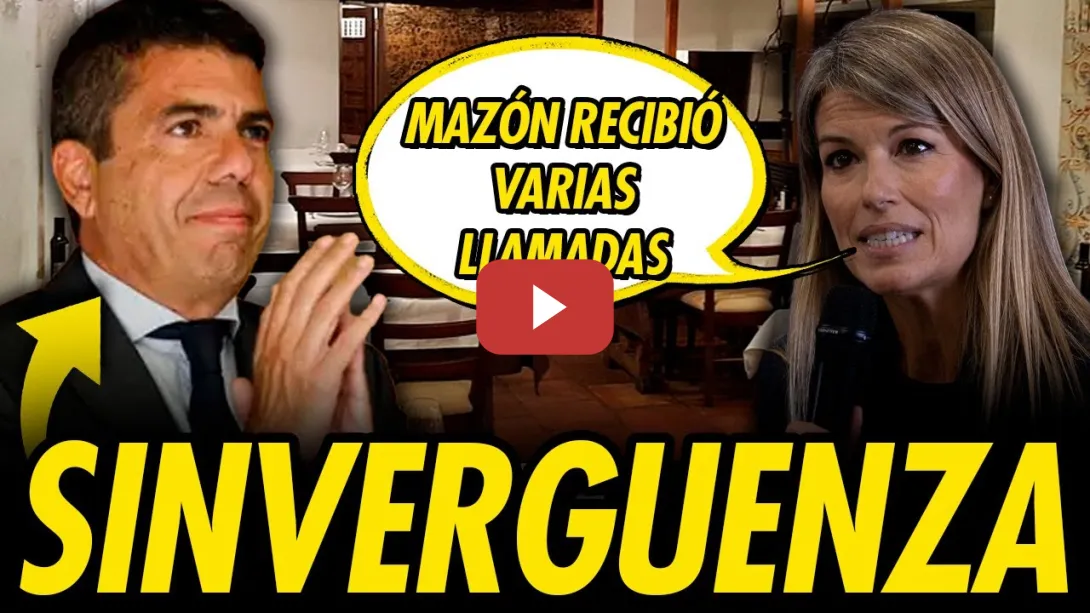 Embedded thumbnail for MARIBEL VILAPLANA ROMPE EL SILENCIO Y DESMONTA LAS MENTIRAS DE MAZÓN TRAS LA DANA