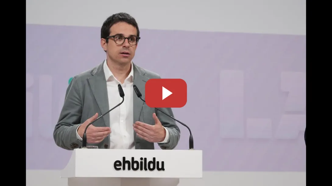 Embedded thumbnail for Eredu ekonomiko eta sozialari buruzko herri eztabaida egitea proposatu dugu Eusko Legebiltzarrean