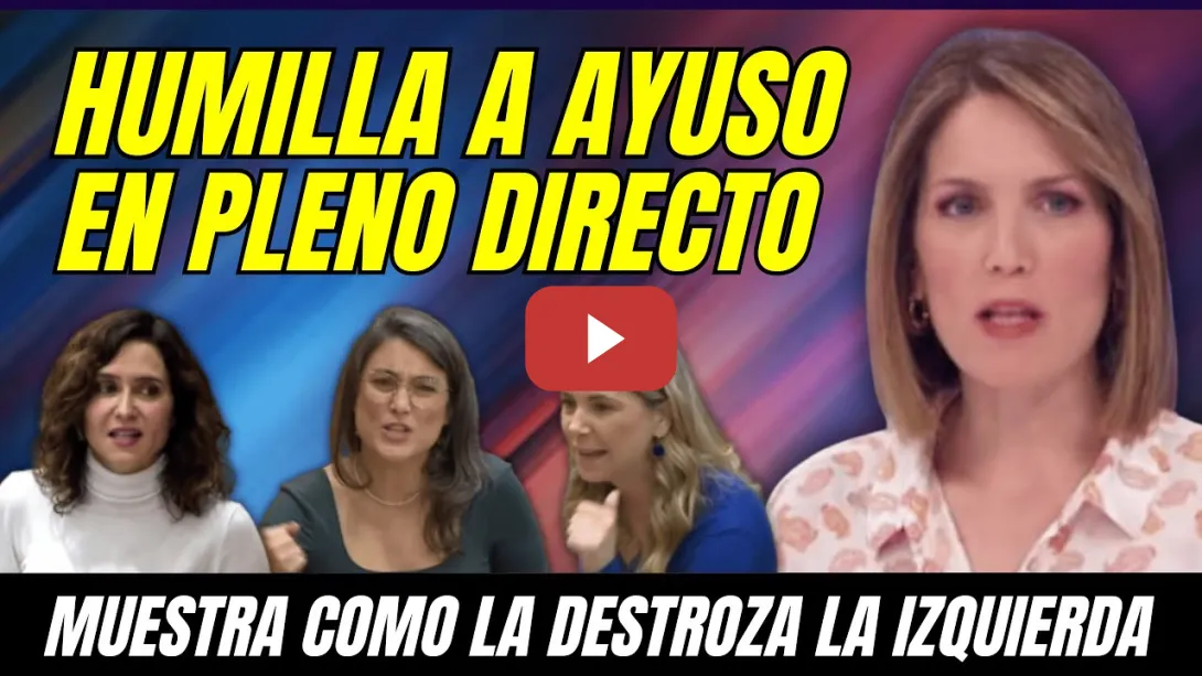 Embedded thumbnail for SILVIA INTXAURRONDO HUMILLA a AYUSO en DIRECTO, MUESTRA COMO la IZQUIERDA la DESTROZA en MADRID